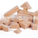 High Quality Non-toxic EVA Foam Cubic Small Wooden Like Grain Stacking Building Block Toys for Children thumbnail-3
