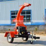 Hydraulic Feeding System 4 Inch Gasoline Homemade Wood Chipper TC4