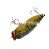 7cm 8.8g Popper Fishing Lure Hard Bait With Treble Hooks Fishing Tackle thumbnail-6