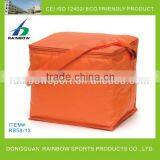 Orange lunch bag for can and beer
