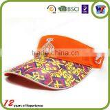 2015 New Fashion 3d Embroidery PVC Custom Cap Cotton Sun Visor Hats thumbnail-3
