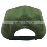 Vintage Embroidered Badge Flat Brim Running Cap With Adjustable Strap Running Sport Hat thumbnail-3