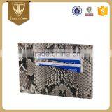 my Test Exotic Leather Genuine Python Snakeksin Square Business Card Holder