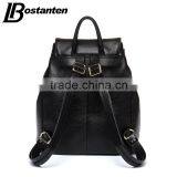 Wholesale Genuine Leather Drawstring Backpack School Bag for College Girl thumbnail-5