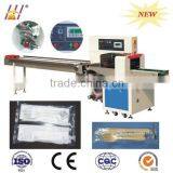 Diposable Spoons Wrapping Machine, Packaging Machinery for Plastic Spoons, Tissue and Spoon Packing Machine thumbnail-2