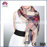 Top Quality!!! 2016 Long Fashion Casual Warm Cashmere Shawl Plaid Knitted Women Scarves thumbnail-1