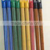 HOT SALE PVC STRIPE COATED BROOM HANDLE/MOP STICK thumbnail-1