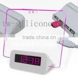 Music & Calendar Desktop Clock With USB HUB*4