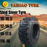 China Factory Skid Steer Tyre Backhoe Tyre Bobcat Tyre 11L-16 14-17.5 12-16.5 10-16.5 thumbnail-1