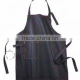 Full Length New Style Bib Dishwasher Butcher Fish Cutting Apron With Green Closure Strips thumbnail-6