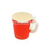 7oz Disposable paper cup 6oz and 7oz handle disposable paper tea cups