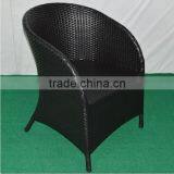 Outdoor Furniture Black PE Rattan Armchair thumbnail-2