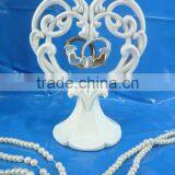 Painting Resin Heart With Rings Cake Topper Wedding Items thumbnail-1