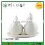 Salt And Pepper Shaker Salt Pepper Bottle With Holder Set Ceramic Crafts thumbnail-1