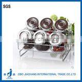 Kitchen Clear Oval Round Glass Jar for Spices thumbnail-1