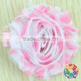 Wholesale Supply New Arrival Many Colors Beautiful Petal Flower Chiffon Flower Shabby Flower thumbnail-1