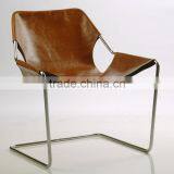Modern Appearance Leather Chair and Metal Chrome Frames thumbnail-1
