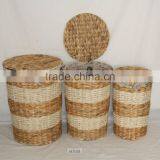 Big Style Water Hyacinth Basket Home Kitchen thumbnail-1