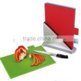 4pcs pp Cutting Board Set With ABS Holder for Kitchen thumbnail-1