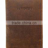 Top Quality Grain Leather Passport Holder Simple Travel Passport Holder thumbnail-2