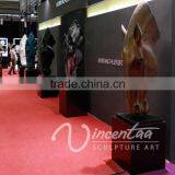 Art Deco High Quality Resin Craft Fiberglass Head Horse Statue thumbnail-6