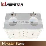 Newstar Crystal White Marble Vanity Top Single Sink Marble Bathroom Marble Solid Surface Counter Top thumbnail-2