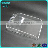 Crystal Square Acrylic Beer Tea Tray With Handles and Round Corner thumbnail-2