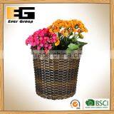 Decor Gardening Planter Classic Round PE Rattan Basket With PVC Liner thumbnail-5