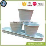 Cheap Mini Garden Decorate Color Painting Metal Flower Pot thumbnail-1