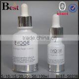 Cosmetic Packaging Essential Oil Fancy White Glass Dropper Bottle Different Size Silk Printing Glass Dropper Bottle Wholesale thumbnail-4