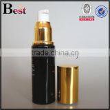 30ml Cosmetic Lotion Screen Printing Black Glass Bottle Gold Aluminum Pump and Cap China Suppliers thumbnail-6