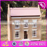 2017 New Design Lovely Wooden Girls Dollhouse for Sale W06A237 thumbnail-4