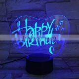 Best Birthday LED 3D Night Light 7-Color Table Lamp Gift thumbnail-1