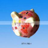 Hot Ceramic Piggy Bank Glaze Saving Bank
