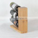 High Pressured and Spliced Nature Bamboo Wine Bottle Holders thumbnail-2