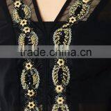 Woman Fancy Tops and Blouses Latest Design Transparent Casual Tops Black With Beads thumbnail-5
