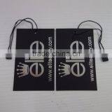2016 China Custom High Quality Gold Foil Logo Jeans Hang Tags With Strings thumbnail-6