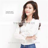 SZXX Hot Sale Wholesale Womens Lady Elegant White Blouse Shirts thumbnail-2