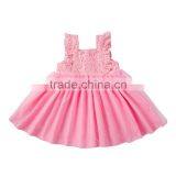 Summer Baby Girl Dress Boutique Girl Plain Color High Quality Lace Dress Fashion Party Dress thumbnail-2