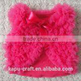 China Wholesale Cheap Pink Chiffon Designer Shrug for Baby thumbnail-1