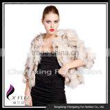CX-G-A-121E Genuine Fox Fur Fashion Women Winter Jacket thumbnail-4
