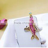 2015 Fish Style Cell Phone Ear Cap Various Phone Jewelry Accessory Dust Plug for Women thumbnail-3