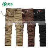 New Design Comfortable Multi Pockets 100% Cotton Mens Cargo Trousers for Wholesale thumbnail-1