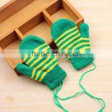 TC13027 2016 New Fashion String Knit Kids Mitten Cheap Winter Warm Fingerless Kid Gloves Wholesale thumbnail-2