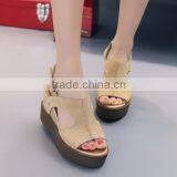 Zm50101b Summer Lady pu Sandal Flange Women Height Increasing Shoes thumbnail-3