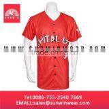 Team Men's Printed Baseball Jerseys With OEM Service thumbnail-1