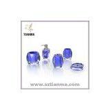Blue Acrylic Resin Bathroom Accessories Sets thumbnail-1
