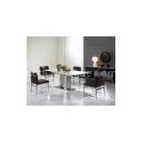 White Marble Top Dining Table, Modern Rectangle Marble Dining Tables