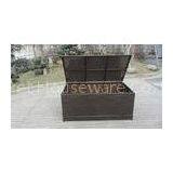 Waterproof Decorative KD Resin Wicker Storage Box For Storeroom