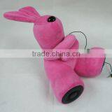 2012 Hottest Lovely and Practical Soft Toy Plush Stuffed Rabbit Speaker thumbnail-1